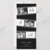 撮影準備結婚済みフィルム日付の保存 招待状 (正面)