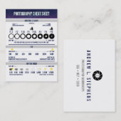 撮影用チートシートカスタム 名刺 (正面/裏面)