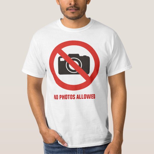 撮影禁止 Tシャツ (正面)