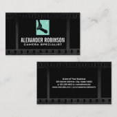 撮影者のカメラ保持 | フィルムの背景 名刺 (正面/裏面)