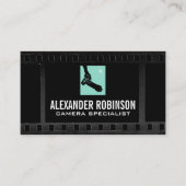 撮影者のカメラ保持 | フィルムの背景 名刺 (正面)