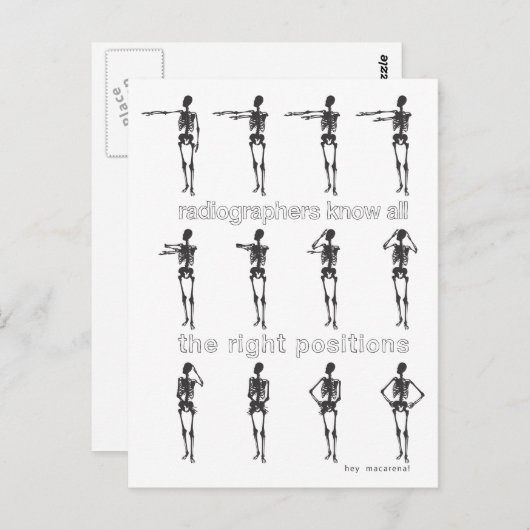 撮影者は正しい位置をすべて知っている ポストカード (正面/裏面)