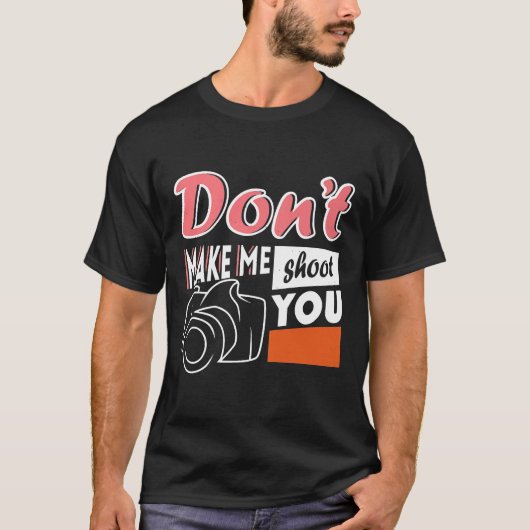 撮影者ギフトPremiを撮らせるな Tシャツ (正面)