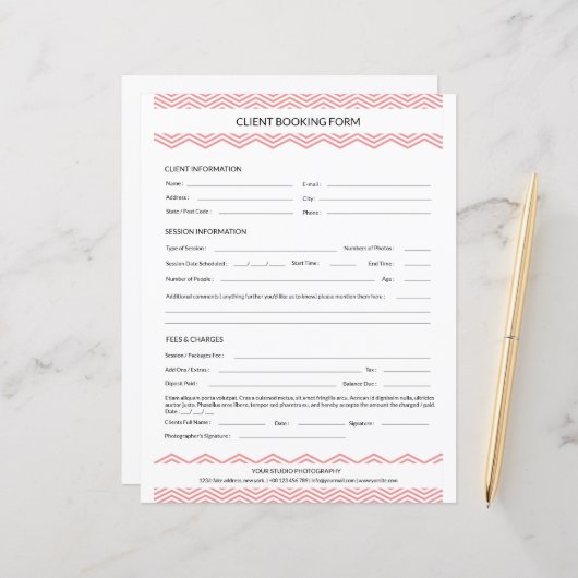 撮影者セッション契約型枠テンプレート (正面/裏面インサイチュ)