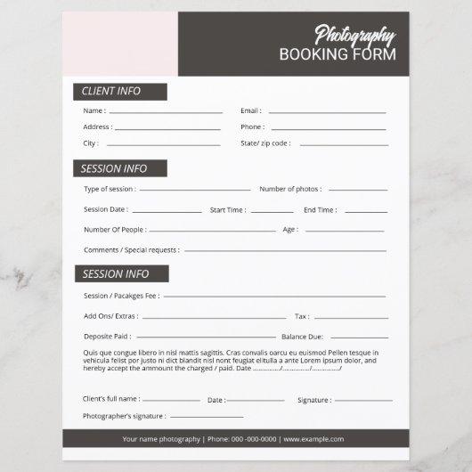 撮影者契約型枠テンプレート (裏面)