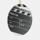 撮映クラッパー板フィルム映画 セラミックオーナメント (右)