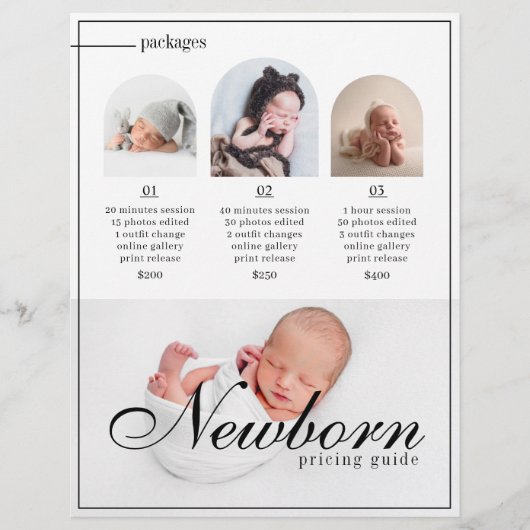 撮生まれたばかりの妊婦の影会価格シート チラシ (正面)