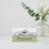 撹拌ウィスクベーキングベーカリーのパティシエ 名刺 (スタンド正面)