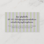 撹拌ウィスクベーキングベーカリーのパティシエ 名刺 (裏面)