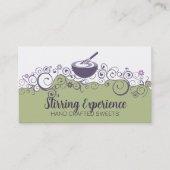 撹拌ウィスクベーキングベーカリーのパティシエ 名刺 (正面)