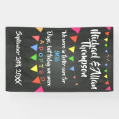 擁護施設の印のカスタムからの採用 横断幕 (横)