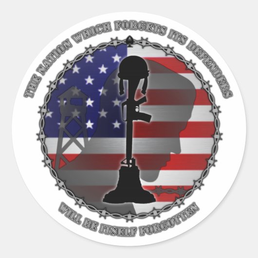 擁護者を忘れる国家 ラウンドシール (正面)