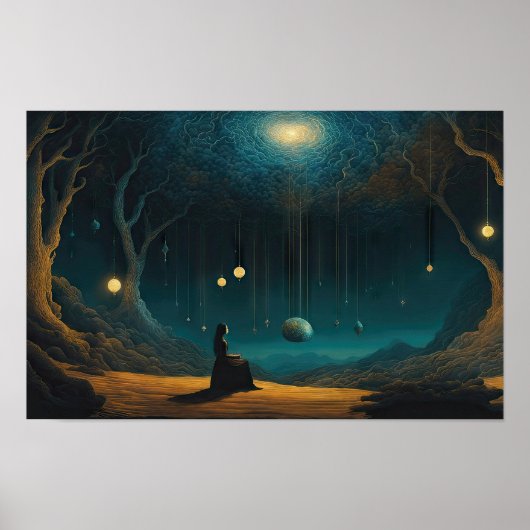 操り人形の惑星の超現実的な銀河系を考える ポスター (正面)