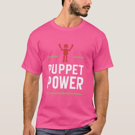 操り人形の操遊作シャドー・ヴェントリオキストのパフォーマンス Tシャツ (正面)