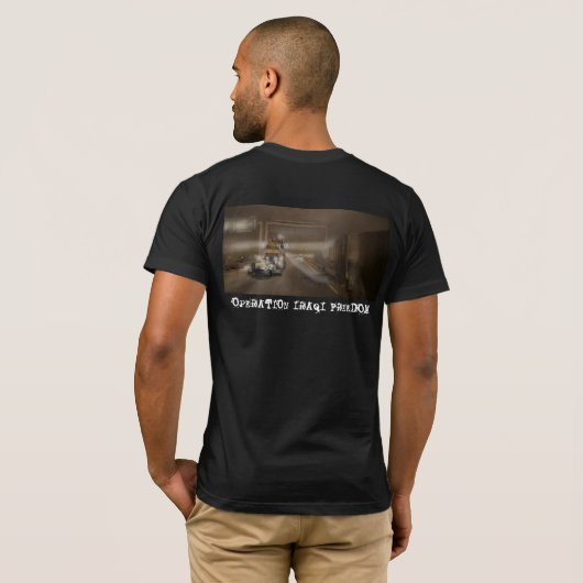 操作のイラクの自由のワイシャツW CIB Tシャツ (裏面フル)