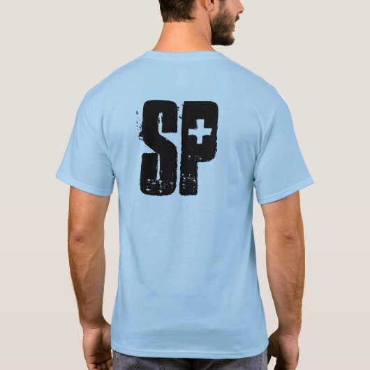 操作の海のArrrghの青石綿のワイシャツ Tシャツ (裏面)