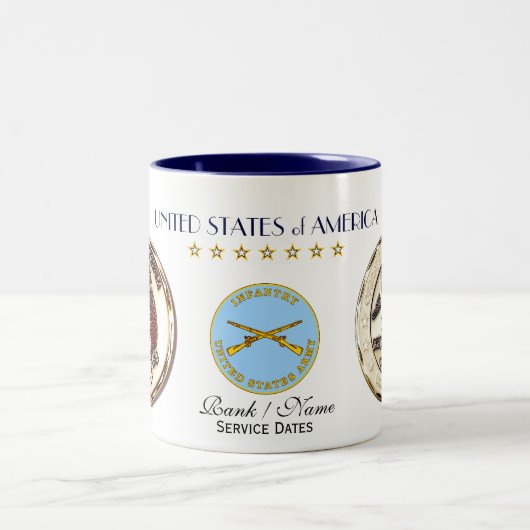 操作イラク自由米国 ツートーンマグカップ (中央)