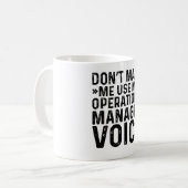 操作コーディネーターの音声を使用しない コーヒーマグカップ (正面左)