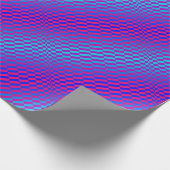 操作芸術のRigelの青および暗い赤紫色 ラッピングペーパー (角)