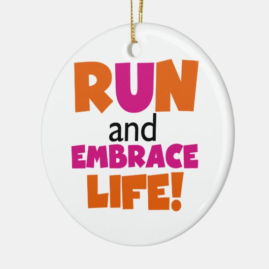 操業および容認の生命オレンジピンク セラミックオーナメント (左)