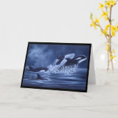 操業のシャチ カード (黄色い花)