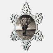 操業の象 スノーフレークピューターオーナメント (右)