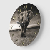 操業の象 ラージ壁時計 (傾斜)