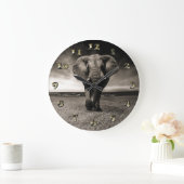 操業の象 ラージ壁時計 (ホーム)
