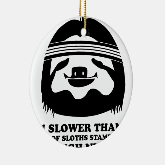 操業は怠惰を好みます セラミックオーナメント (右)