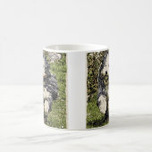 操業マグの髭があるコリー コーヒーマグカップ (中央)