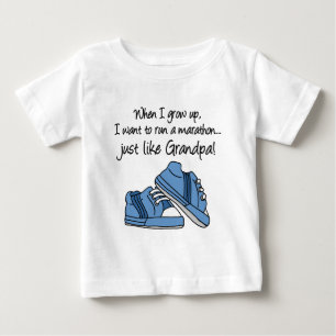 操業マラソンはちょうど私の祖父を好みます ベビーTシャツ