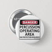 操業区域の打楽器 缶バッジ (正面&裏面)