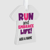 操業容認の生命紫色のピンク オーナメント (正面)