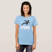 操業白いフィットネスのランニング Tシャツ (正面フル)