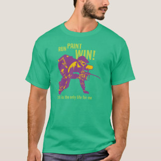 操業… ペンキ… 勝利! ペイントボールのTシャツ Tシャツ