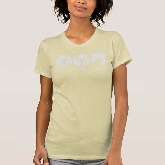 操業。 上昇。 汗。 -暗闇 Tシャツ (正面)