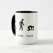 操業。 歩行。 吐物 マグカップ (正面左)