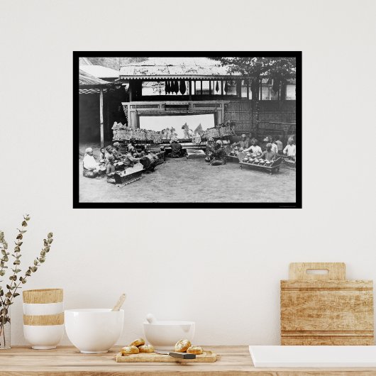 操遊人形Javaインドネシア1898 ポスター (キッチン)