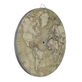 擦り切れたなペーパー世界地図 ダーツボード (正面左)