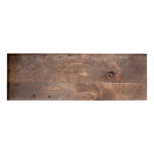 擦り切れたなマツ板 名札 (正面)