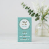 擦り切れたなヴィンテージの円のグラフィック-スタイル1 名刺 (スタンド正面)