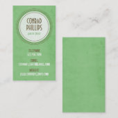 擦り切れたなヴィンテージの円のグラフィック-スタイル2 名刺 (正面/裏面)