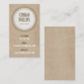 擦り切れたなヴィンテージの円のグラフィック-スタイル3 名刺 (正面/裏面)