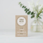 擦り切れたなヴィンテージの円のグラフィック-スタイル3 名刺 (スタンド正面)