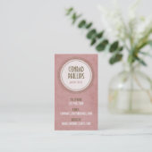 擦り切れたなヴィンテージの円のグラフィック-スタイル5 名刺 (スタンド正面)