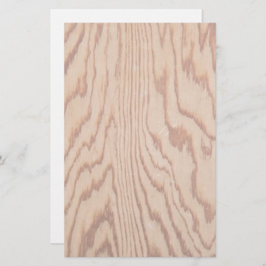 擦り切れたな木製の穀物 便箋 (正面/裏面)