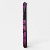 擦り切れたな象は紫色パターンのシルエットを描きます Case-Mate iPhoneケース (裏面/左)