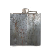 擦り切れたな金属の十字 フラスク (裏面)