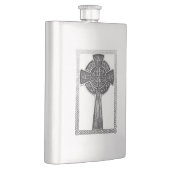 擦り切れたな金属の十字 フラスク (右)