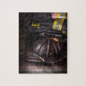 擦り切れたな、使用される消防士- ジグソーパズル (縦)